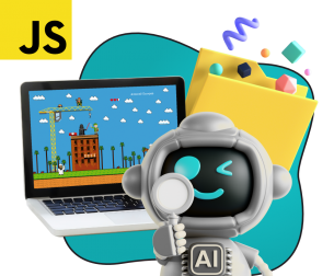 Язык программирования JavaScript + AI. Проектное обучение + геймификация + AI-помощники - КИБЕРшкола программирования для детей, компьютерные курсы для школьников, начинающих и подростков - KIBERone г. Южнопортовый